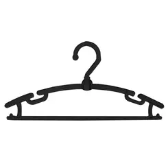 Cabide Plástico Super Boutique Giratório (dúzia) Cód.0050