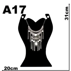 Expositor De Veludo Para Colar E Brinco A17 Busto Fashion Cód.1316