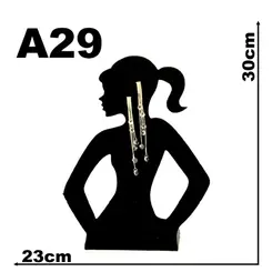 Expositor De Veludo Para Colar E Brinco A29 Rabo De Cavalo Cód.1328