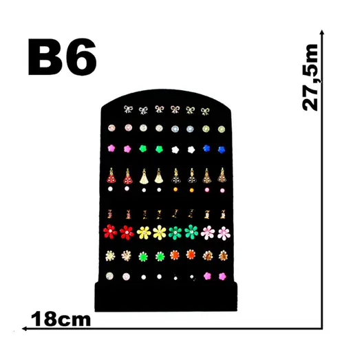 Expositor De Veludo Para Brinco B6 Furadinho Cód.1358