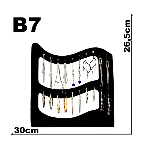 Expositor De Veludo Para Brinco Longo B7 Argola Cód.1359