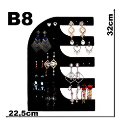 Expositor De Veludo Para Brinco Misto B8 Argola Com Furo Cód.1360
