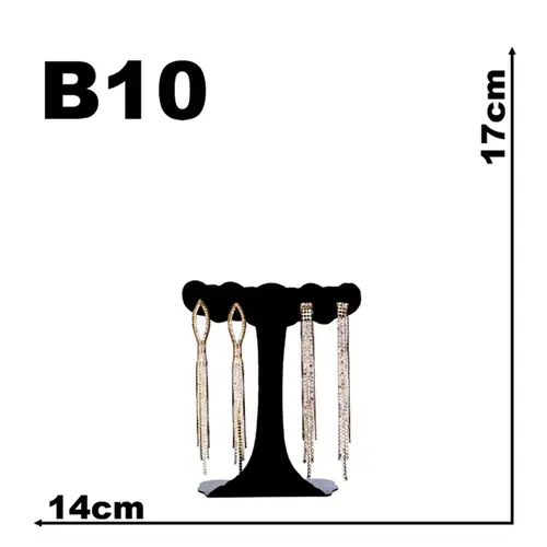 Expositor De Veludo Para Brinco Longo B10 2 Pares Cód.1362