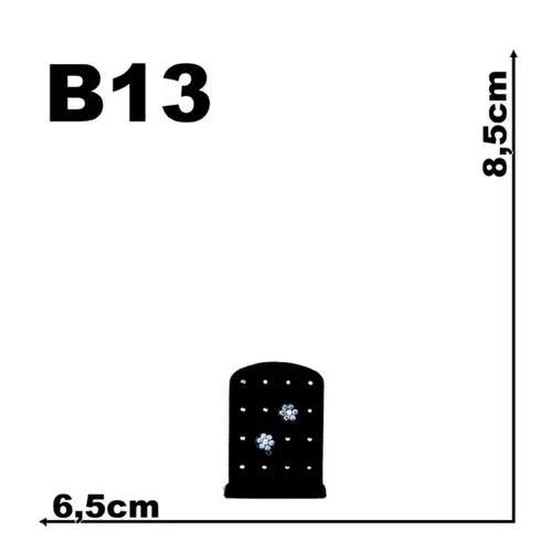 Expositor De Veludo Para Brinco B13 Furadinho Mini Cód.1365