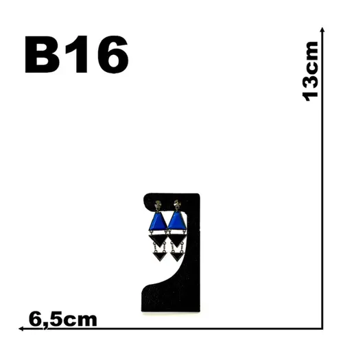 Expositor De Veludo Para Brinco B16 Mini Brinco Com 1 Par Cód.1368