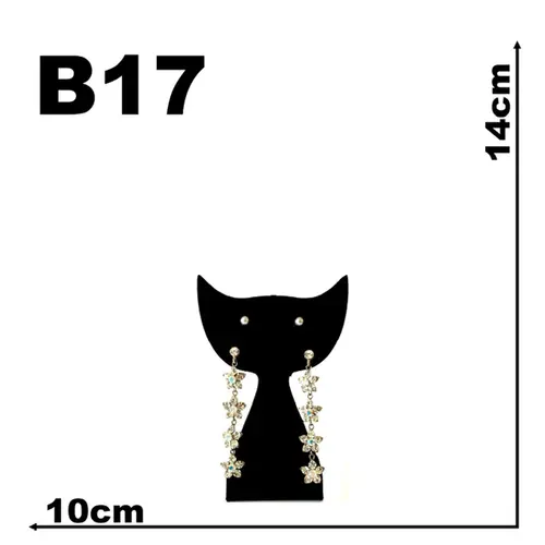 Expositor De Veludo Para Brinco B17 Mini Gato Para Brinco Cód.1369