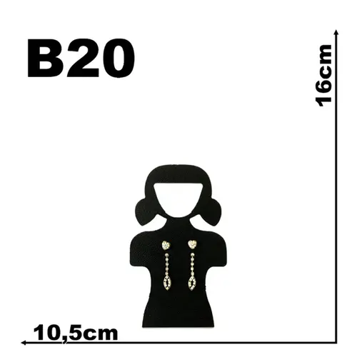 Expositor De Veludo Para Brinco B20 Mini Chiquinha Para Brinco Cód.1372
