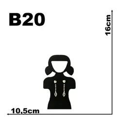 Expositor De Veludo Para Brinco B20 Mini Chiquinha Para Brinco Cód.1372