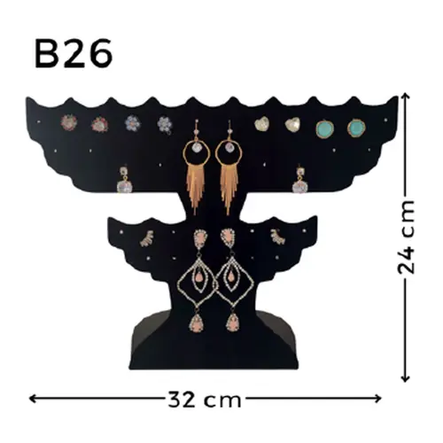 Expositor De Veludo Para Brinco B26 Jade Cód.1378