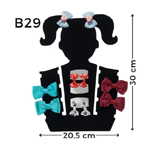 Expositor De Veludo Para Laço Infantil B29 Bonequinha Cód.1381