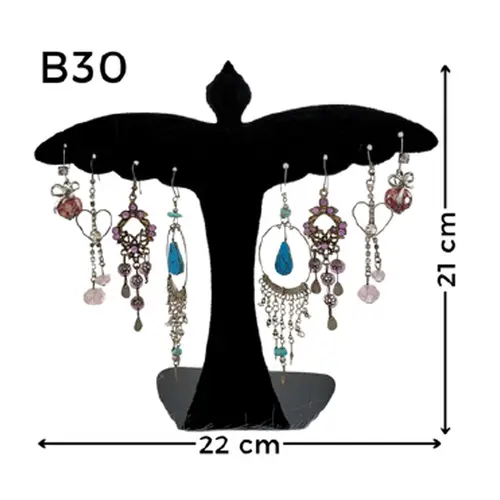 Expositor De Veludo Para Brinco B30 Arvore Andorinha Cód.1382
