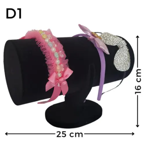 Expositor De Veludo Para Tiara Infantil D1 25cm Cód.1398