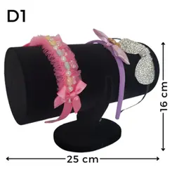 Expositor De Veludo Para Tiara Infantil D1 25cm Cód.1398